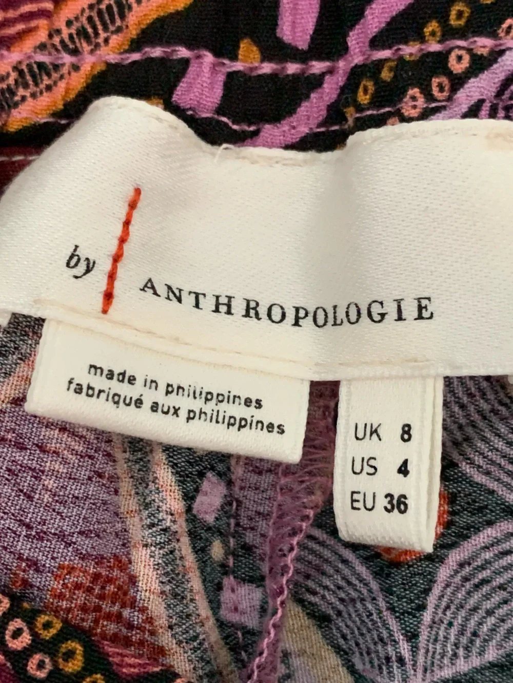 ANTHROPOLOGIE Pink Purple Coral Gold Black Burgundy Pull On Wide Leg Pants
